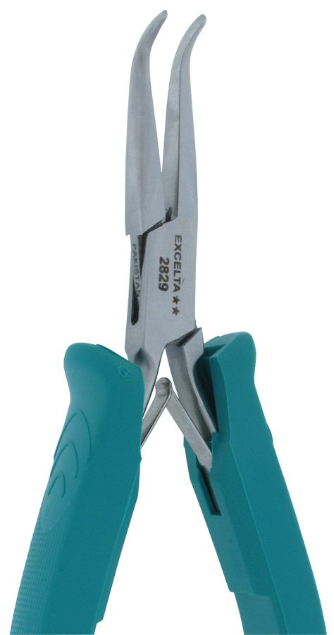 Pliers, 60 Deg,Bent,Chain NoseExcelta