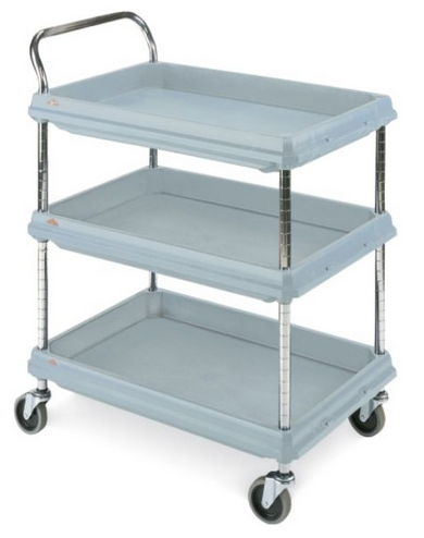 Cart, Utility,2 Shelf, MicrobanMetro