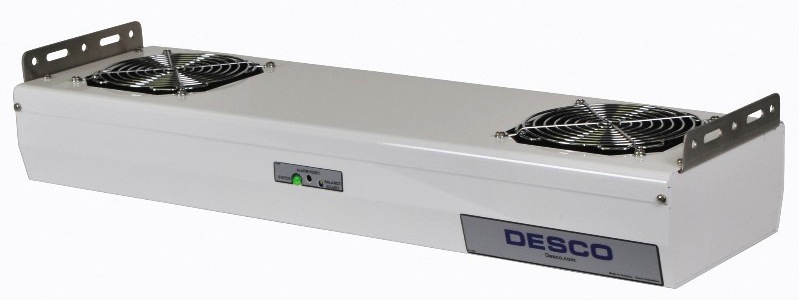 Ionizer, Overhead, 2 Fan, 24 in.Desco