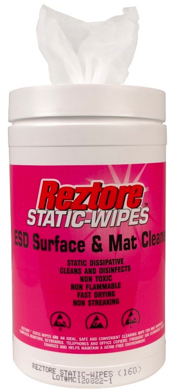 Cleaner,Wipes, Reztore™ Antistatic Surface and MatDesco
