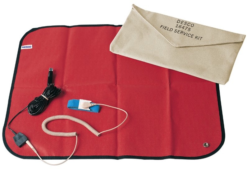 Mat, Mat, Portable, WristStrap, 18"x22"Desco