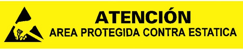 Static Sign, Attention, Static Work Area,SpanishDesco