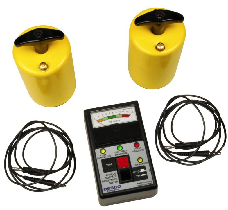 Meter, Surface Resistance Test Kit, AnalogDesco
