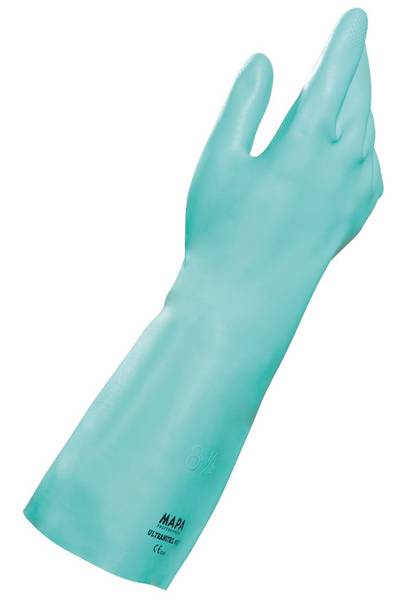 Gloves, StanSolv A-14, Unsupported Nitrile, Flat Cuff, Z-gripMAPA Professional