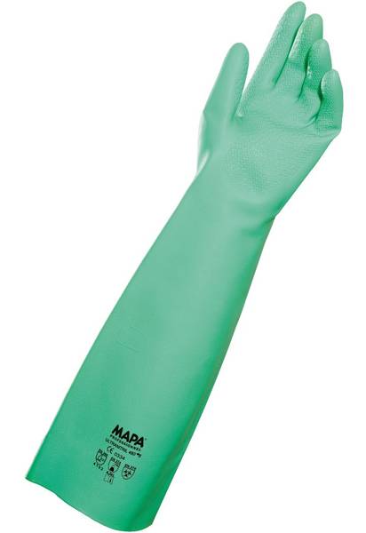 Gloves, StanSolv A-18, Unsupported Nitrile, Z-gripMAPA Professional