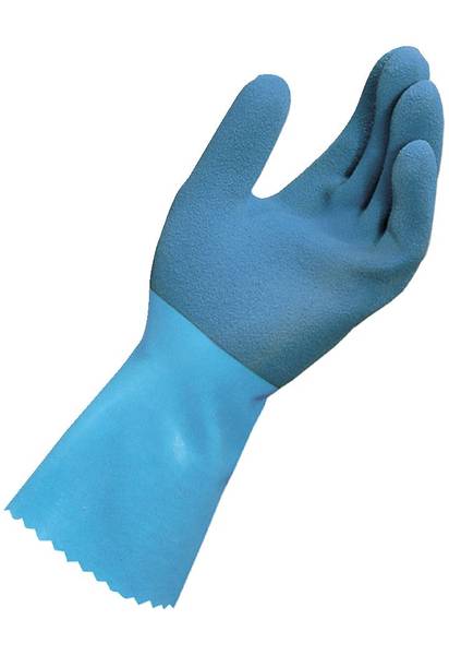 Gloves, Blue-Grip LL-301, Natural Rubber, Knit Lined,MAPA Professional