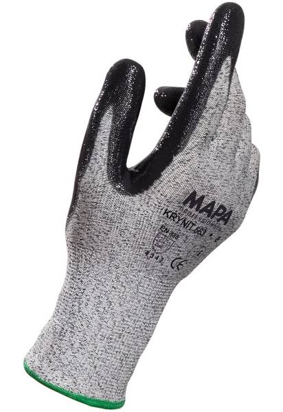Gloves, Krynit 563, Nitrile, Light Weight, Knitwrist, HDPE LinerMAPA Professional