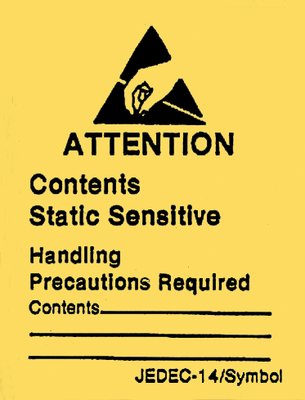 Label, ESD Attention with Writing Space3M