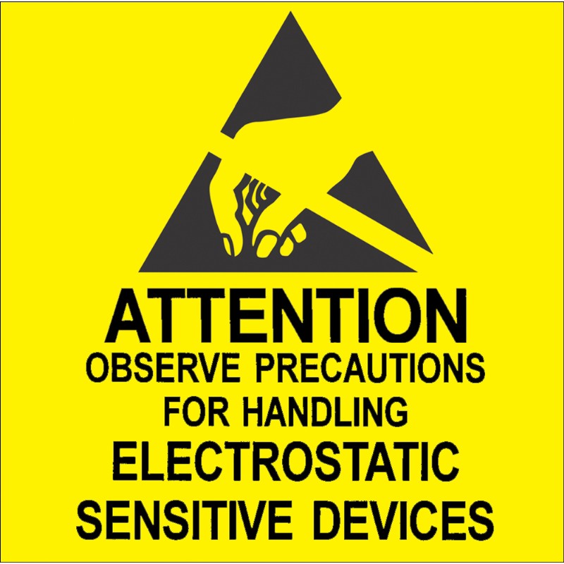 Label, Attention, RS-471, ESDDesco