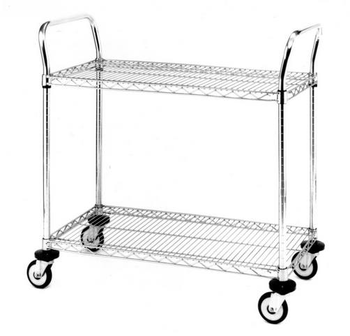 Cart, Chrome, 2 Shelf Metro