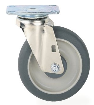 Plate Caster, Polyurethane, SwivelMetro
