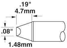 Solder Tip, Smart Heat PowerTips, STTC-014Metcal  