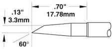 700 Series Cartridge, Quad Tip for MX-500 60º 3.30mm SMTC-1147Metcal