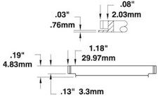 700 Series Cartridge, Connector Tip for MX-500 28 Pin SMTC-198Metcal