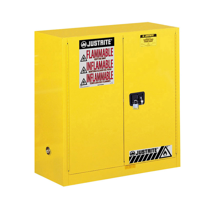Flammables Cabinet, 30 Gallon, Manual DoorJustrite