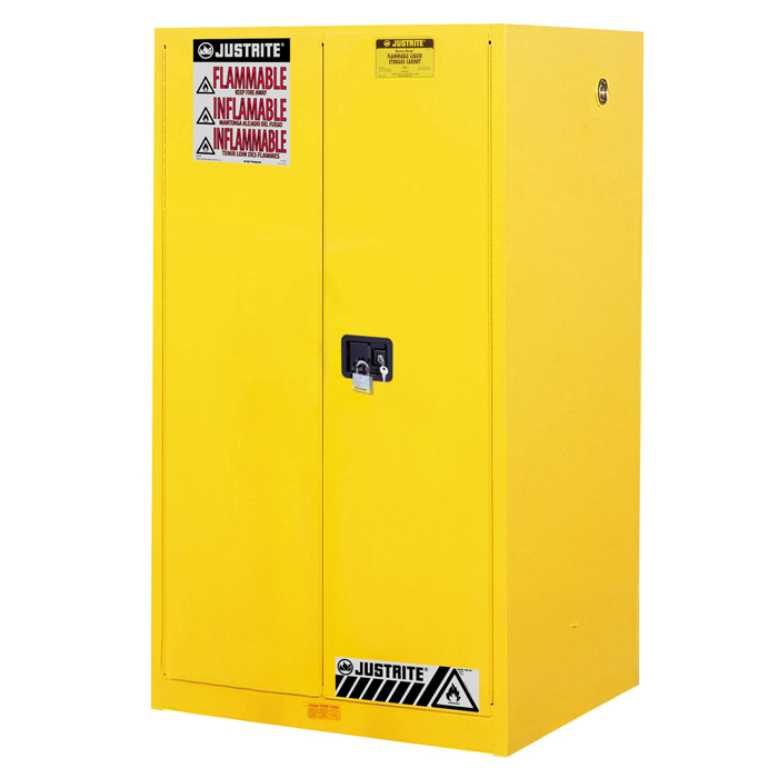 Flammables Cabinet, 60 Gallon, Self-Closing DoorJustrite