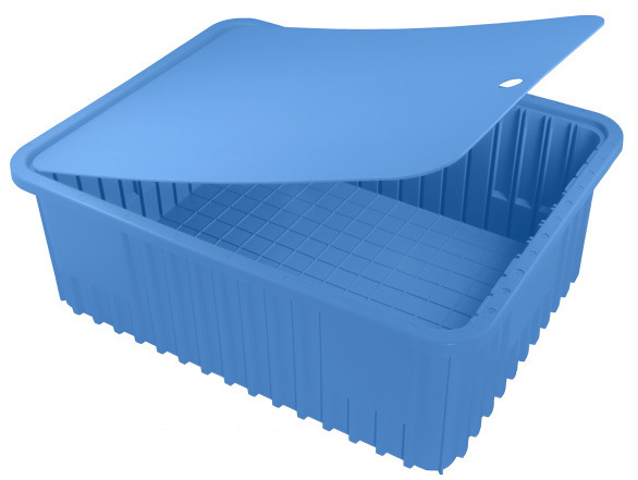 Tote Lid, Insert Lid for Divider Tote Box - Benstat BlueMetro