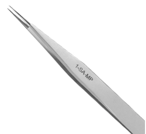 Tweezer, 1-SA-MP,Mirror Polish Straight Tip with Fine Slender PointsExcelta Corporation
