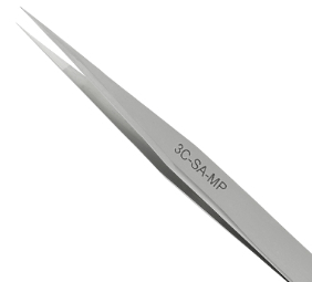 Tweezer, 3C-SA-MP, Mirror Polish Straight Tip with Fine PointsExcelta Corporation
