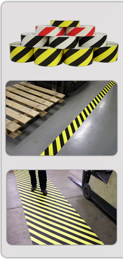 Floor Striping DuraStripe Hazard, 3" x 100', Black/WhiteDuraStripe